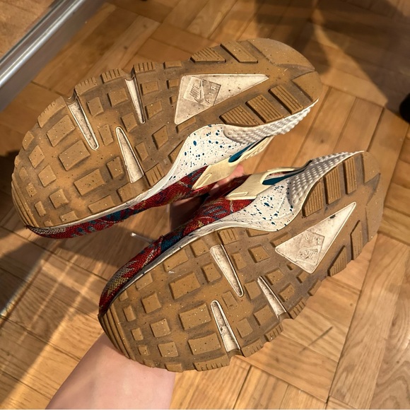 NIKEiD Aztec Tribal Red Print Pendleton AIR HUARACHE US Men’s 9 - Picture 9 of 9
